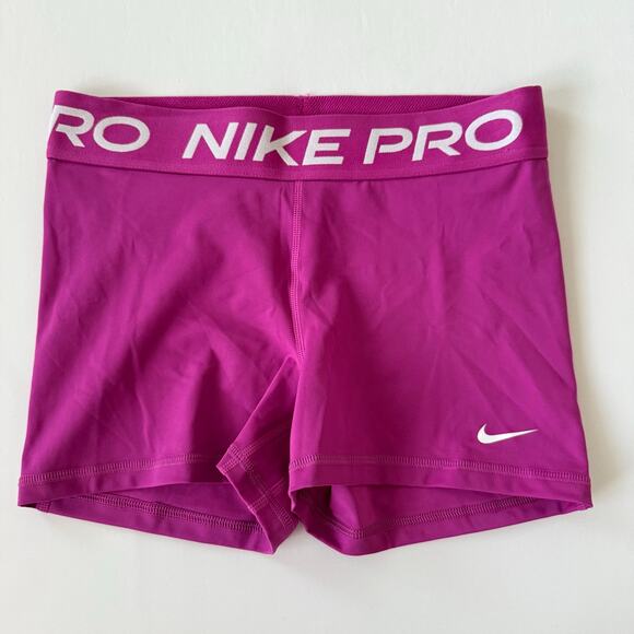 Nike Pro Womens Shorts Hot Fuschia Size M NWT - Picture 4 of 7